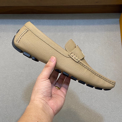 LV LOAFER IN DARK CREAM WRINKLE CALFSKIN