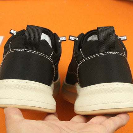 PRA SNEAKER IN BLACK MIX WHITE MESH FABRIC AND SUEDE