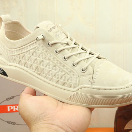 PRA SNEAKER IN BEIGE CARO SUEDE CALFSKIN