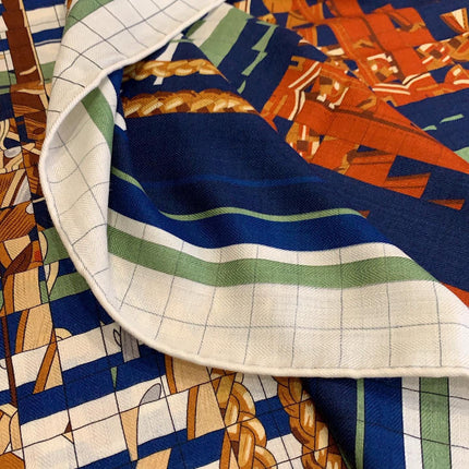 COACHING DEJA-VU SHAWL 135 CM IN COLORFUL CASHMERE AND SILK 379748