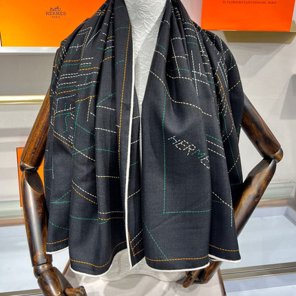 SCARF 135 CM BLACK 387968