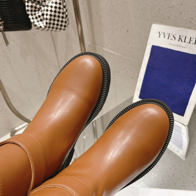 VLOGO LOCKER BRONZE BROWN CALFSKIN ANKLE BOOT 40MM