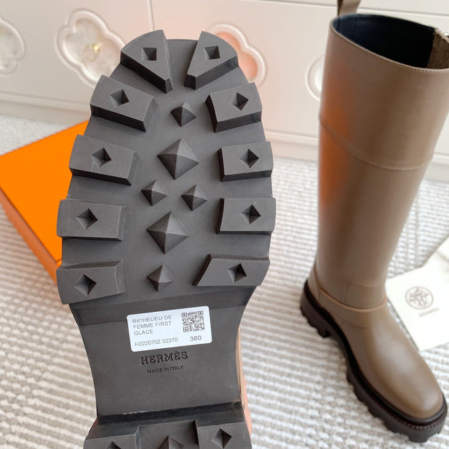 JAIME BOOT IN CEDAR BROWN CALFSKIN