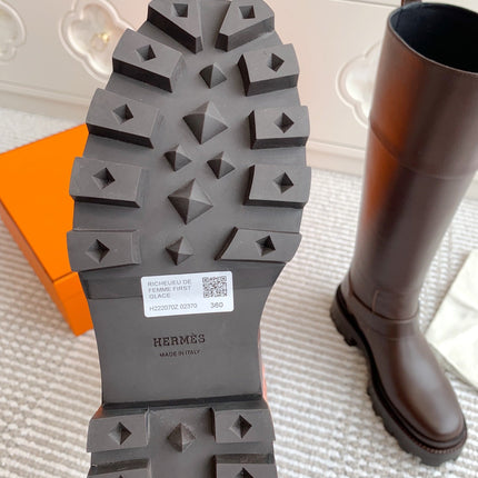 JAIME BOOT IN CHOCOLATE BROWN CALFSKIN