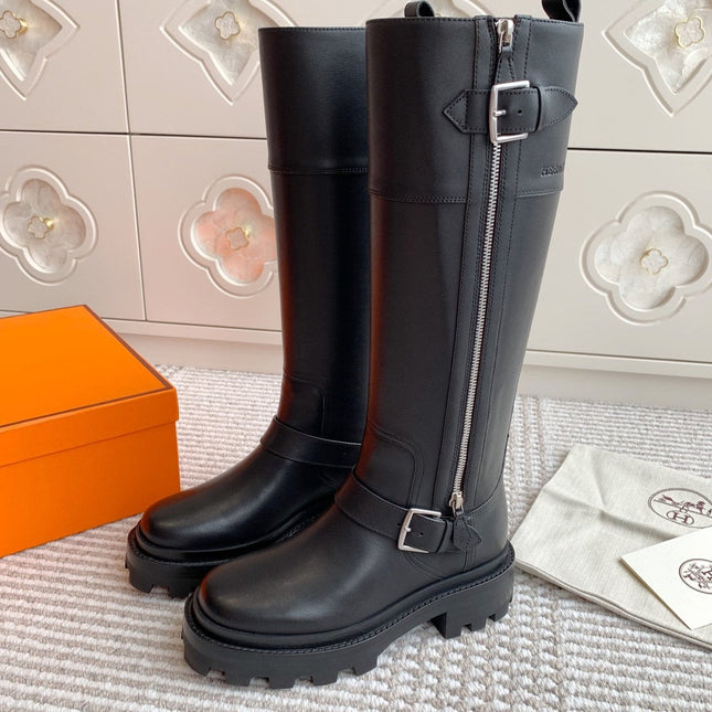 JAIME BOOT IN BLACK CALFSKIN