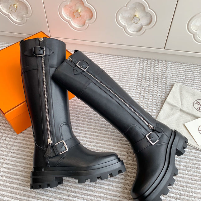 JAIME BOOT IN BLACK CALFSKIN