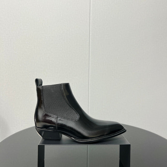 KANE 45MM ANKLE BOOT IN BLACK PATENT CALFSKIN