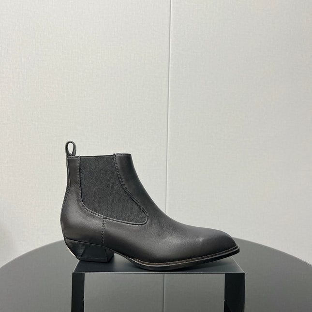 KANE 45MM ANKLE BOOT IN BLACK CALFSKIN