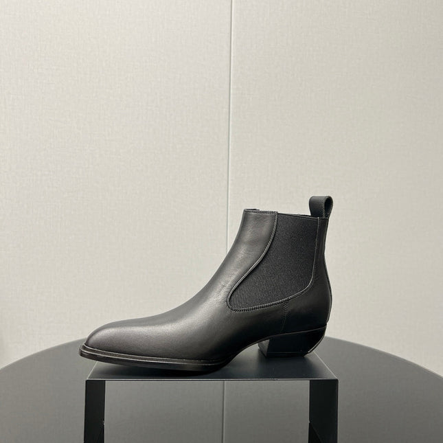 KANE 45MM ANKLE BOOT IN BLACK CALFSKIN