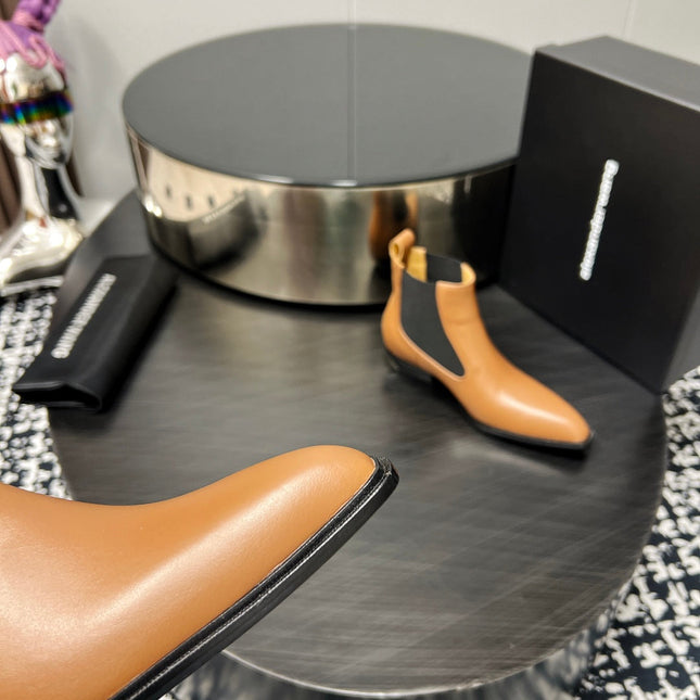 KANE 45MM ANKLE BOOT IN TAWNY BROWN CALFSKIN