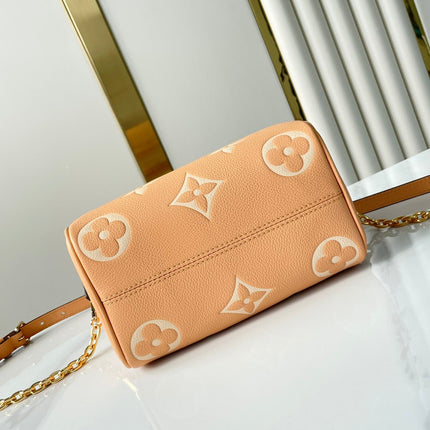 SPEEDY BANDOULIÈRE 20 IN ARIZONA CREAM MONOGRAM EMPREINTE LEATHER