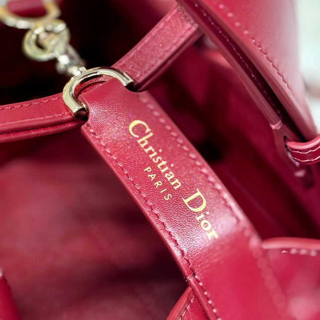 MINI 23 TOUJOURS BAG IN RUBY RED MACROCANNAGE LAMBSKIN