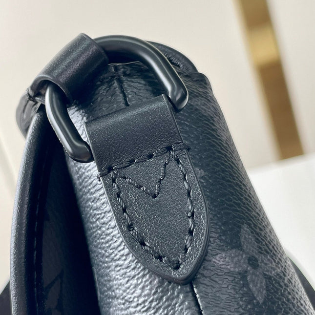 PULSE WEARABLE WALLET 22 IN GUN METAL MONOGRAM ECLIPSE COATED CANVAS