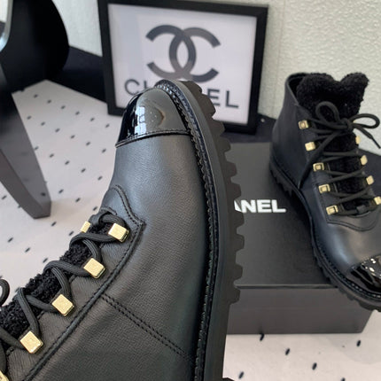 ANKLE BOOTS IN BLACK CALFSKIN 971629