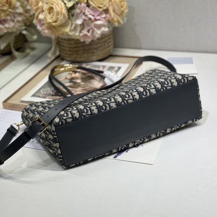 MEDIUM 37 TOUJOURS BAG IN BLACK MONOGRAM DENIM