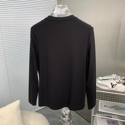 LONG-SLEEVE T-SHIRT BLACK COTTON 239578