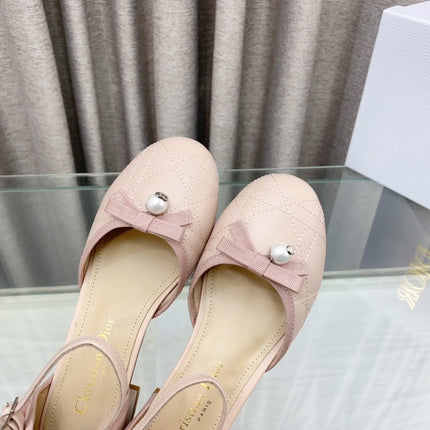 PEARL MARY JANE PUMP IN LIGHT PINK LAMBSKIN 30 MM
