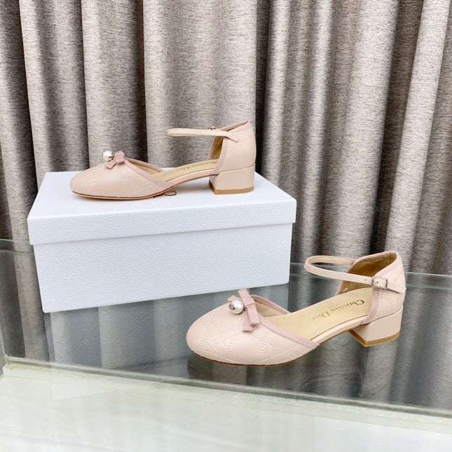 PEARL MARY JANE PUMP IN LIGHT PINK LAMBSKIN 30 MM
