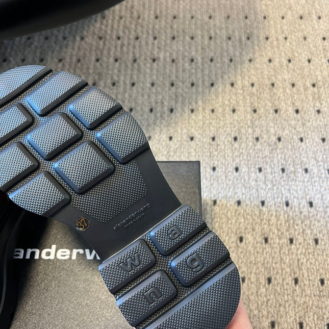 CARTER PLATFORM 75 MM LOAFER IN CHOCOLATE BROWN LAMBSKIN