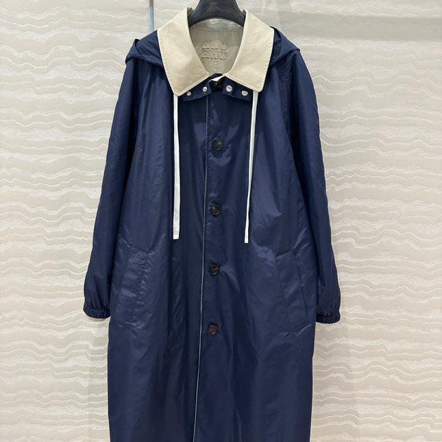 MIUMIU LONG HOODED JACKET 276222