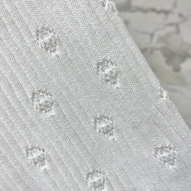 CC White Knitted Fabric Vest