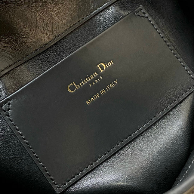 MINI TOUJOURS BUCKET BAG 18 IN BLACK CANNAGE CALFSKIN