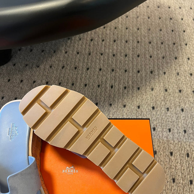 EZE SANDAL PLATFORM 85 MM IN TEAL BLUE SUEDE