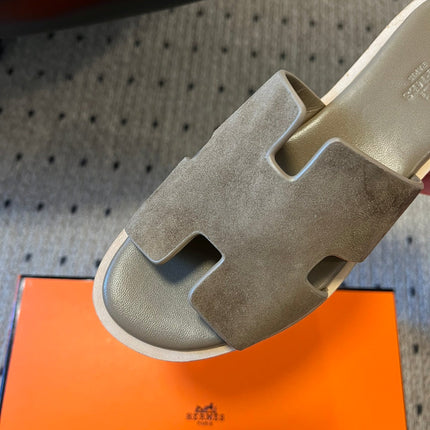 EZE SANDAL PLATFORM 85 MM IN WOOD BROWN SUEDE