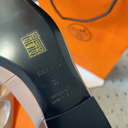 KLEO SLINGBACK IN CREPE PINK CALFSKIN