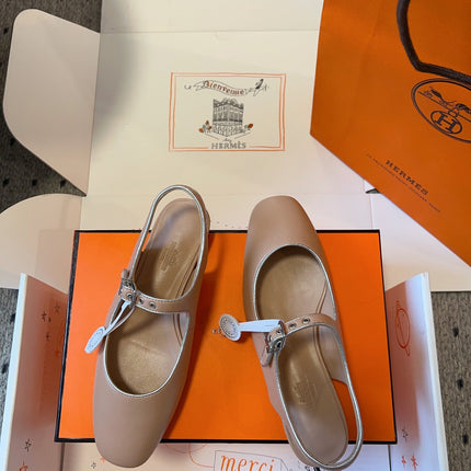 KLEO SLINGBACK IN CREPE PINK CALFSKIN