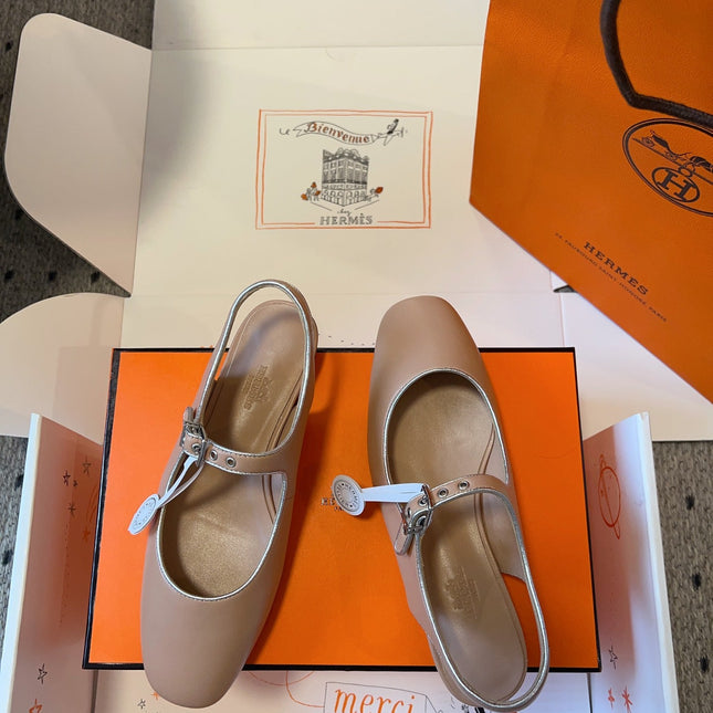 KLEO SLINGBACK IN CREPE PINK CALFSKIN