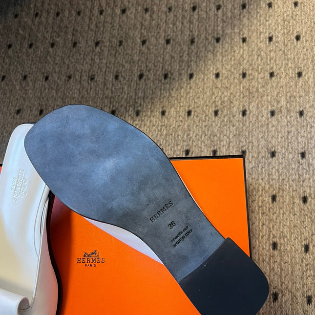 ILOT 55 MM SANDAL IN WHITE CALFSKIN