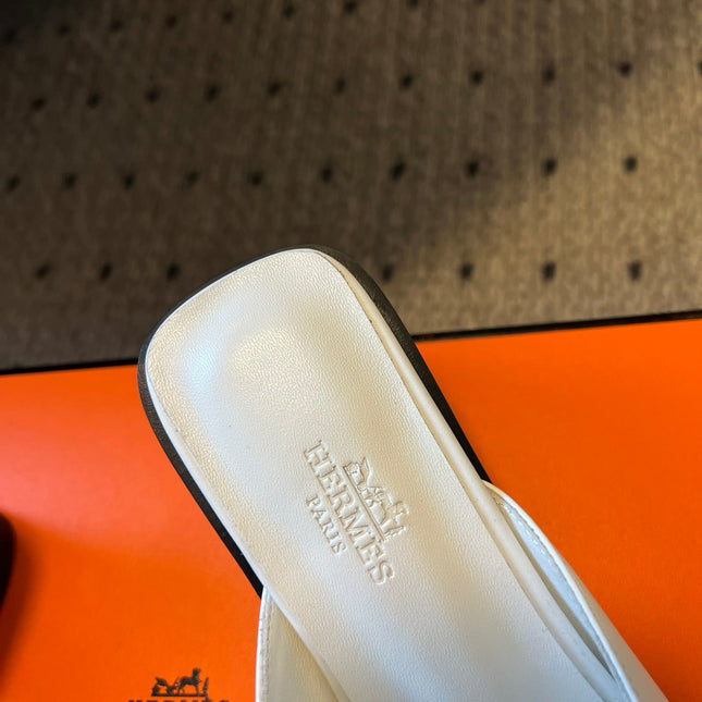 ILOT 55 MM SANDAL IN WHITE CALFSKIN