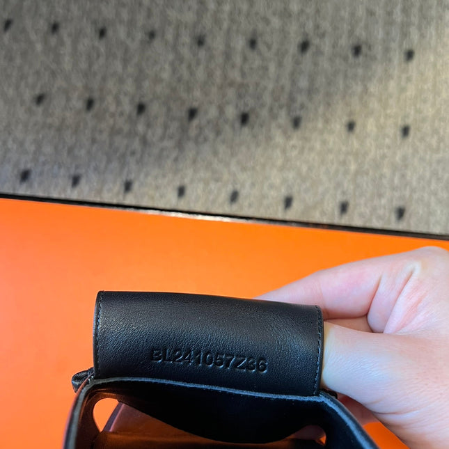 ILOT 55 MM SANDAL IN BLACK CALFSKIN