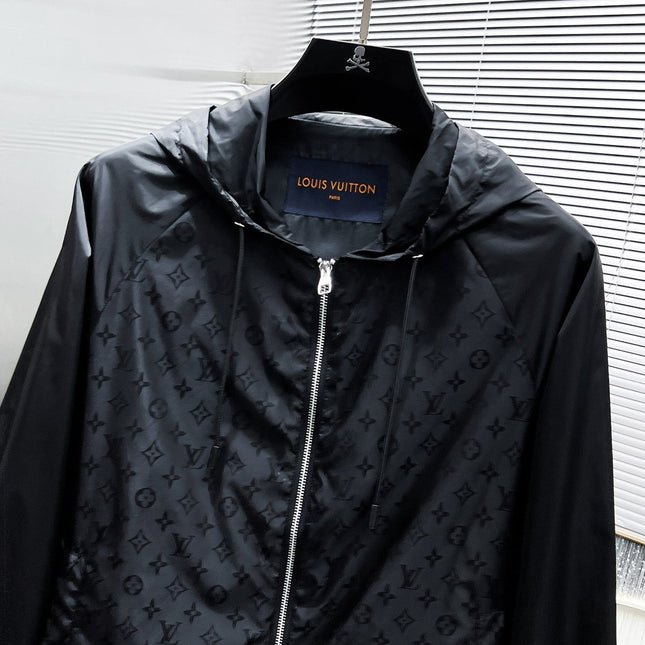 LV WINDBREAKER BLACK MONOGRAM 238808