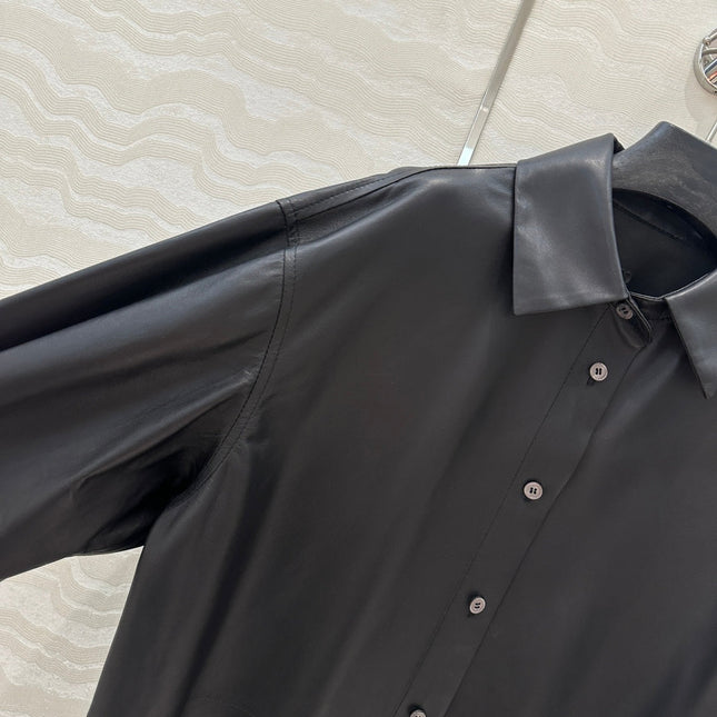 Loewe Shirt Jacket Black Lambskin