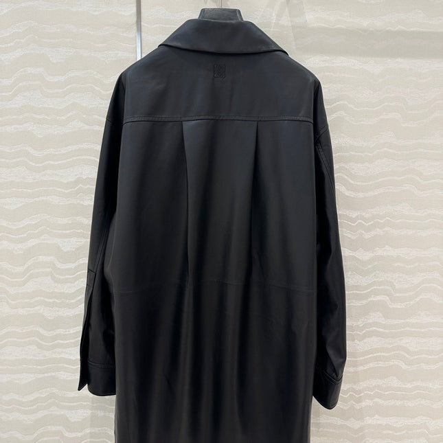 Loewe Shirt Jacket Black Lambskin