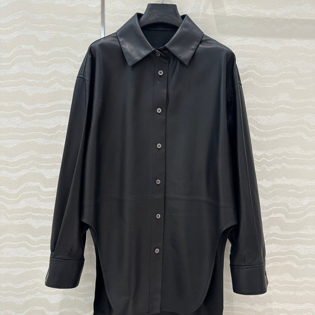 Loewe Shirt Jacket Black Lambskin