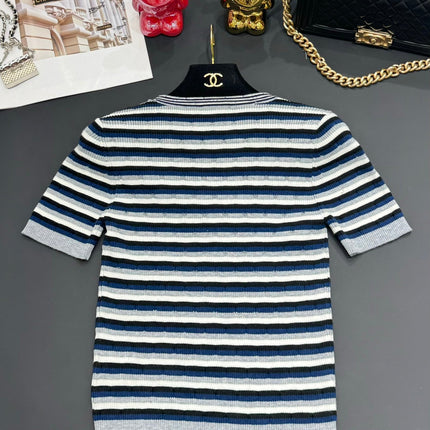 Chanel 25 T- Shirt Multicolor Wool with Tencel 229625