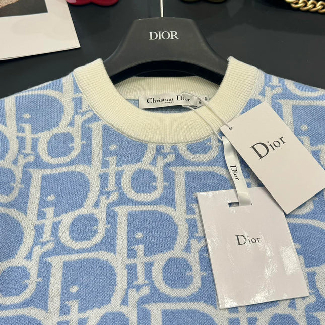 Dior 25 T-Shirt Light Blue Wool 232731