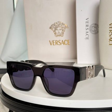EMBOSSED LOGO MEDUSA BIGGIE SQUARE FRAME SUNGLASSES VE4483D IN ACETATE