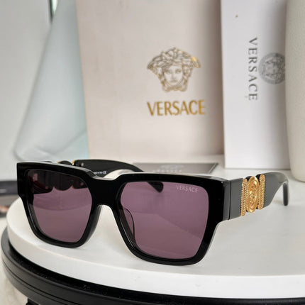 EMBOSSED LOGO MEDUSA BIGGIE SQUARE FRAME SUNGLASSES VE4483D IN ACETATE