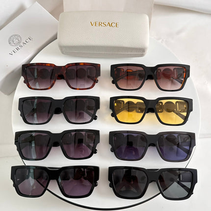 EMBOSSED LOGO MEDUSA BIGGIE SQUARE FRAME SUNGLASSES VE4483D IN ACETATE