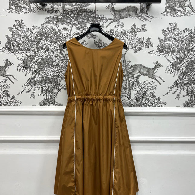MIU 25S VEST DRESS GREY IN NYLON 263148