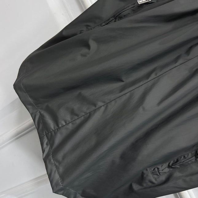 MIU 25S HOODED JACKET GREY IN NYLON 263119