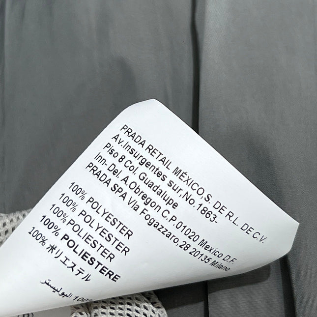 MIU 25S PLEASED SKIRT GREY IN NYLON 263129