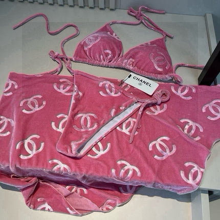 CC BIKINI SWIMSUIT SET IN PINK 624523