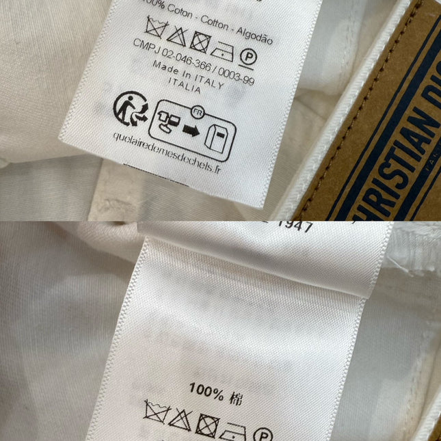 DIOR WHITE STRAIGHT-LEG JEANS