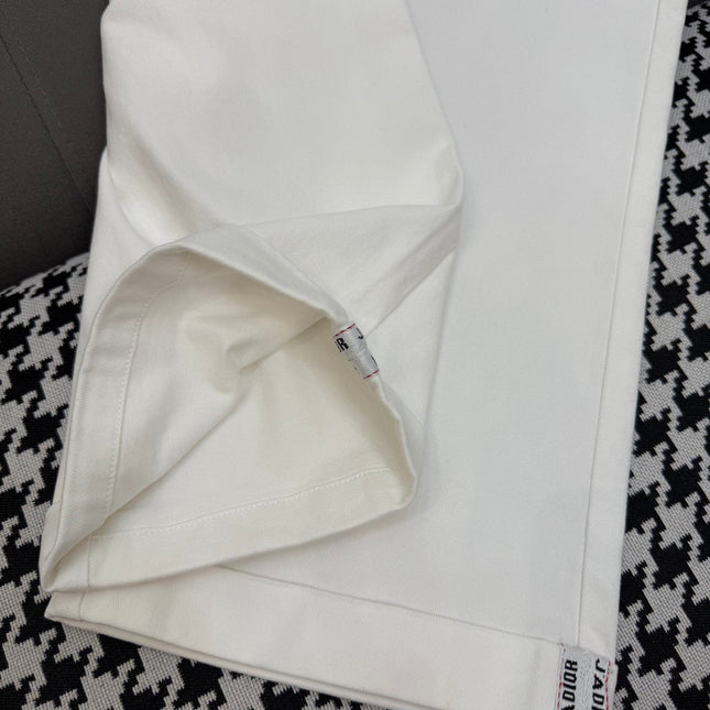 DIOR WHITE STRAIGHT-LEG JEANS