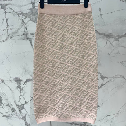 FEND 25S JACQUARD KNIT DRESS 264022